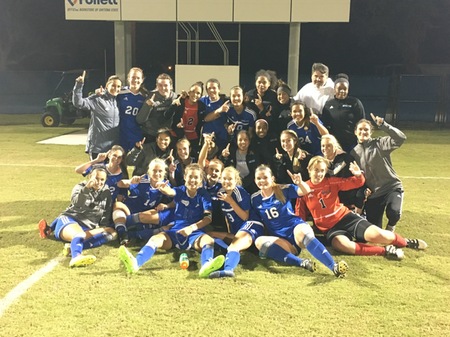 EFSC women's soccer team uses big second half to win Region 8 Final